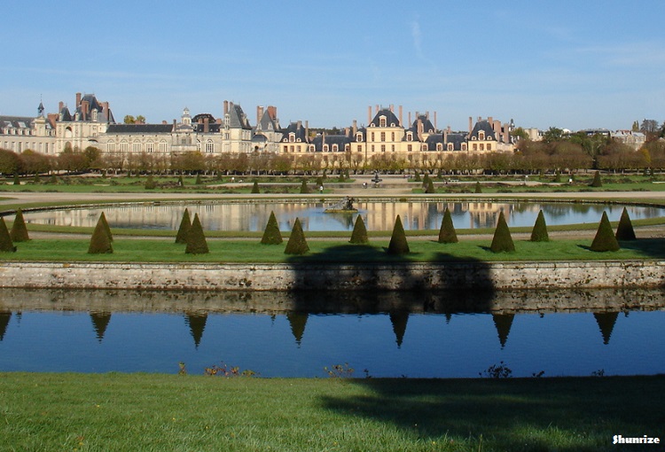 Vue du Château de Fontainebleau