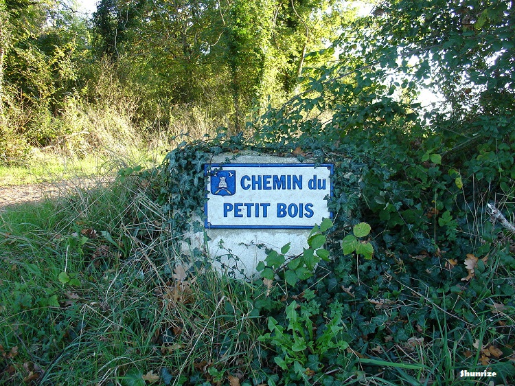 panneau chemin du petit bois