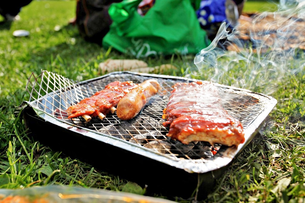 barbecue dans parc grunerhagen près de la rivière Akerselva