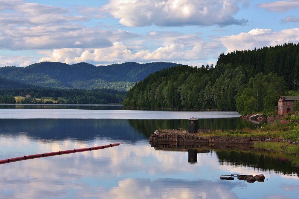 vue sur le lac maridalsvannet
