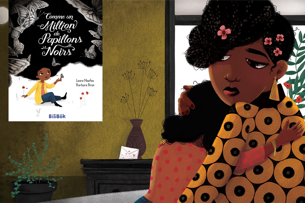 Illustration extraite de «Comme un million de papillons noirs», Laura Nsafou et Barbara Brun, Bilibok (2017)