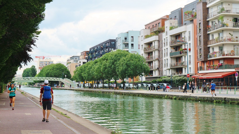 bords du Canal de l'Ourcq à Pantin
